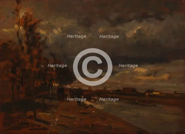 Canal in Holland, 1885. Artist: Blau, Tina (1845-1916)