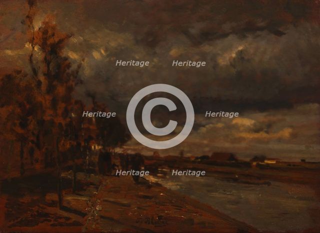 Canal in Holland, 1885. Artist: Blau, Tina (1845-1916)