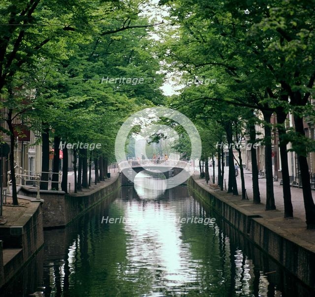 Canal in Oude, Delft. Artist: CM Dixon Artist: Unknown