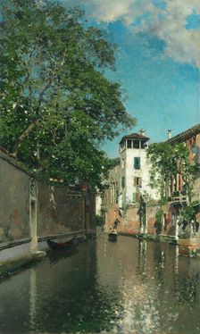 Canal in Venice, 1880s. Creator: Martín Rico y Ortega