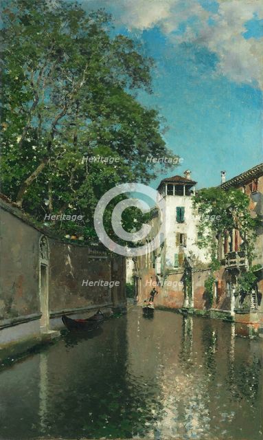 Canal in Venice, 1880s. Creator: Martín Rico y Ortega.