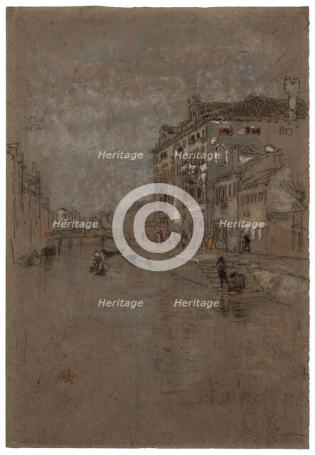 Canal in Venice (Tobacco Warehouse), 1879-1880. Creator: James Abbott McNeill Whistler.