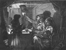 Canal Life - Tea Time on a Monkey Boat 1874. Artist: William Bazett Murray