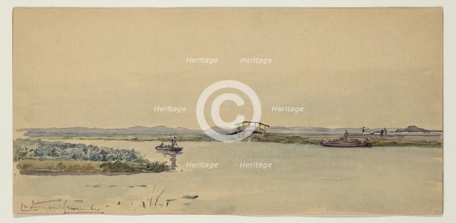 Canal Near Ruysburg, 1885. Creator: Carel Nicolaas Storm.