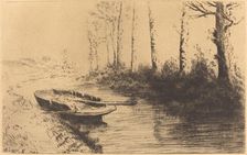 Canal Seen by Morning Light (Le canal: Effet du matin). Creator: Alphonse Legros