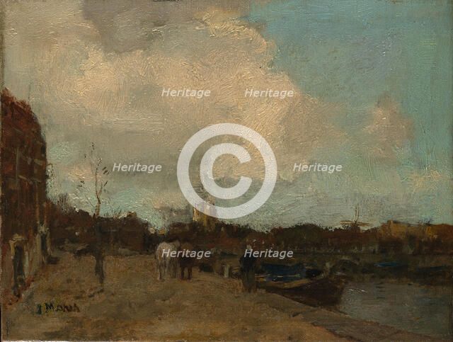 Canal Side. Creator: Jacob Henricus Maris.