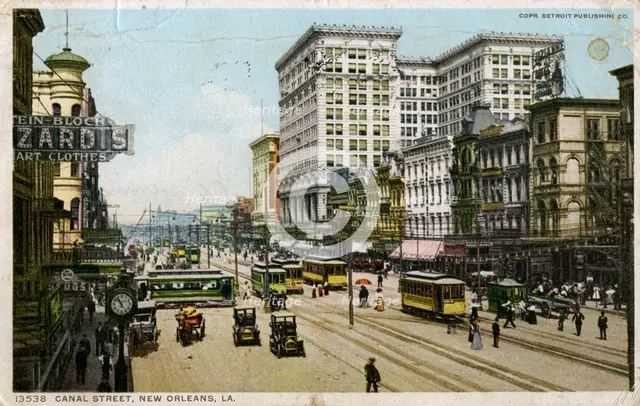 Canal Street, New Orleans, USA, c1912. Artist: Unknown