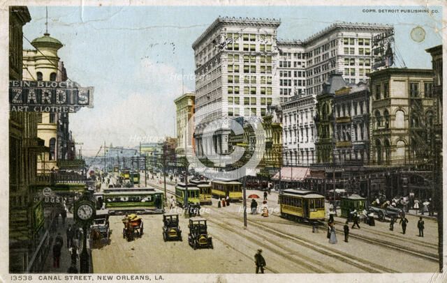 Canal Street, New Orleans, USA, c1912. Artist: Unknown