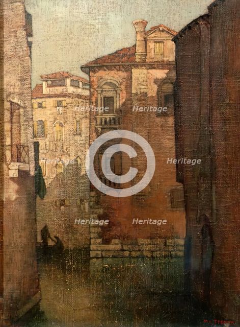 Canal, Venice, c1910-1940. Creator: Marianne L Trench.