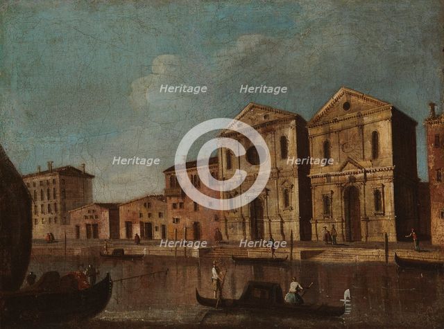 Canal view from Venice, c1740s. Creator: Unknown.