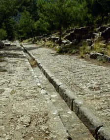 Canalization, Priene, Agora, Ionia, Anatolia, Turkey, 1999. Creator: Unknown