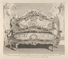 Canapé executé pour Mr. le Comte de Bielenski, from Oeuvre de Juste Aurele Meisson..., ca. 1742-48. Creator: Juste-Aurele Meissonier