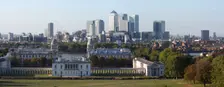 Canary Wharf from Greenwich Park, London, 2009. Creator: Peter Thompson