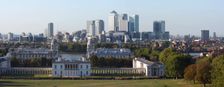 Canary Wharf from Greenwich Park, London, 2009. Creator: Peter Thompson