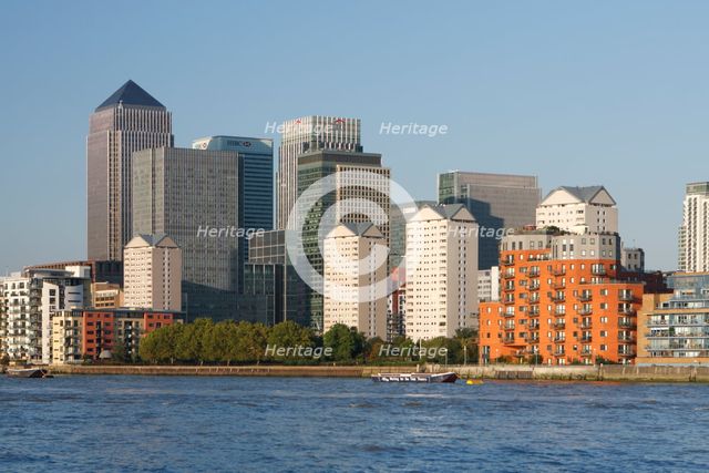 Canary Wharf, London, 2009.  Creator: Peter Thompson.