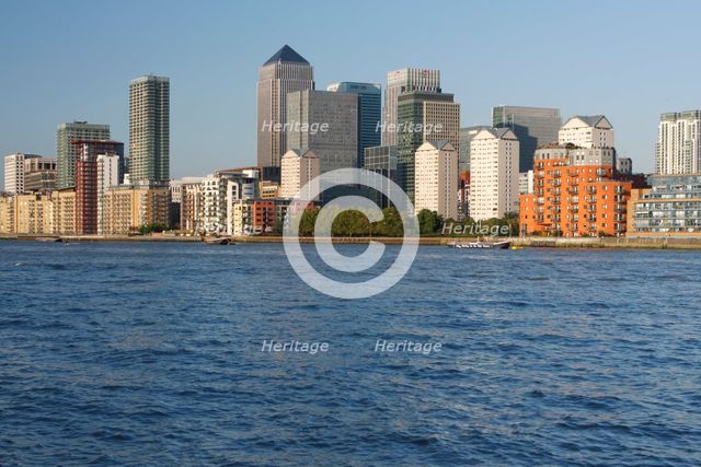 Canary Wharf, London, 2009.  Creator: Peter Thompson.