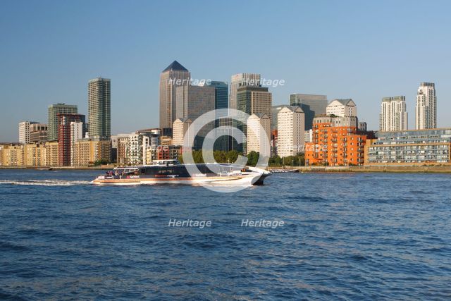 Canary Wharf, London, 2009.  Creator: Peter Thompson.