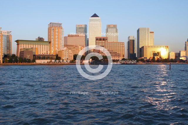 Canary Wharf, London, 2009.  Creator: Peter Thompson.