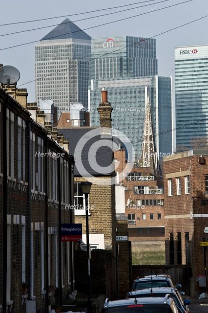 Canary Wharf, Tower Hamlets, London, 2009. Creator: Derek Kendall.