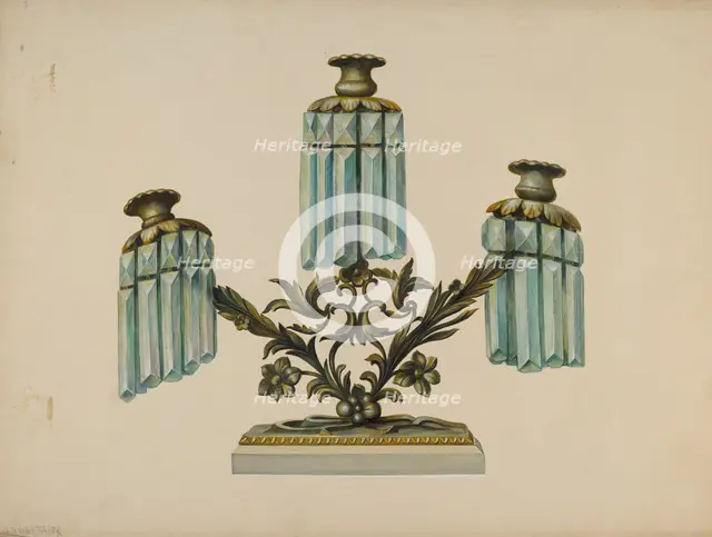 Candelabra, c. 1938. Creator: Walter Hochstrasser.