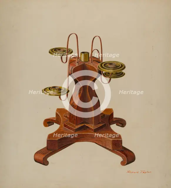 Candelabra, c. 1940. Creator: Richard Taylor.