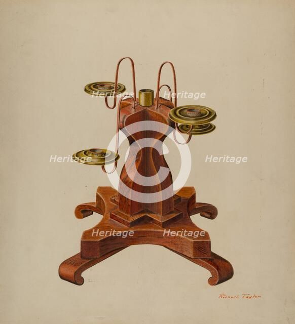 Candelabra, c. 1940. Creator: Richard Taylor.