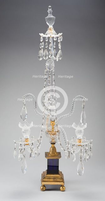 Candelabra, England, 1780/1800. Creator: Unknown.
