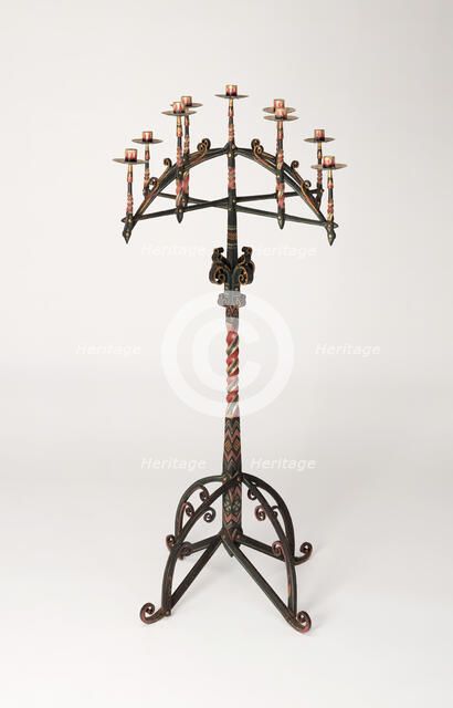 Candelabra (One of a Pair), England, c. 1860. Creator: William White.