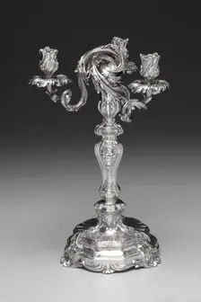 Candelabrum, 1757-1758. Creator: François Thomas Germain (French, 1726-1791)