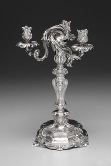Candelabrum, 1757-1758. Creator: François Thomas Germain (French, 1726-1791)