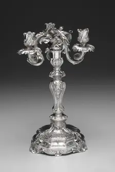Candelabrum, 1757-1758. Creator: François Thomas Germain (French, 1726-1791)