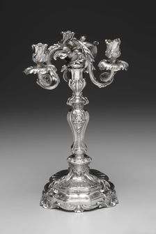 Candelabrum, 1757-1758. Creator: François Thomas Germain (French, 1726-1791)