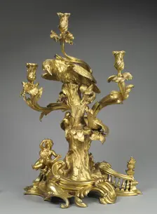 Candelabrum, c. 1750. Creator: Jean Joseph de Saint-Germain (French, 1720-1791), probably by