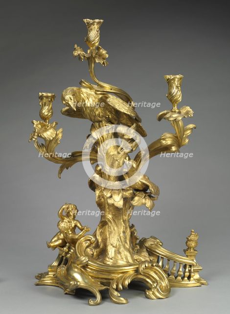 Candelabrum, c. 1750. Creator: Jean Joseph de Saint-Germain (French, 1720-1791), probably by.