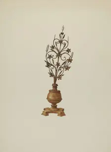 Candelabrum, c. 1937. Creator: Robert W.R. Taylor