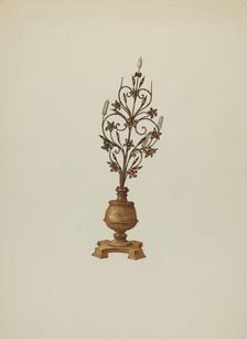 Candelabrum, c. 1937. Creator: Robert W.R. Taylor