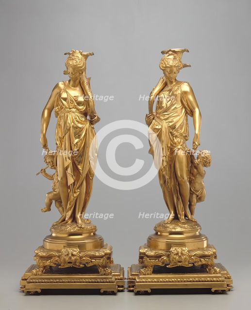 Candelabrum, c1860. Creator: Albert Ernest Carrier de Belleuse.