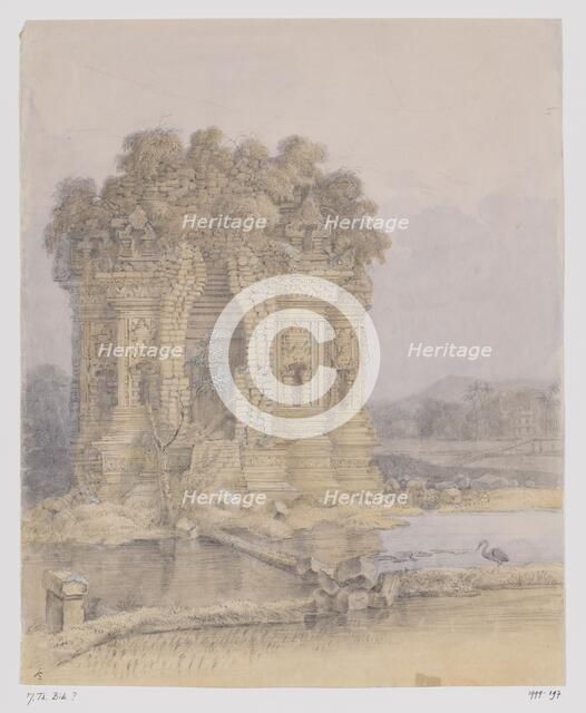 Candi Kalasan, near Yogyakarta, Central Java, 1817. Creator: Adrianus Johannes Bik.