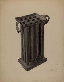 Candle Mold, 1935/1942. Creator: William Schmidt