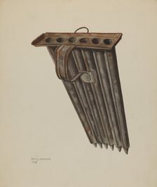 Candle Mold, 1938. Creator: Henry Waldeck