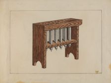 Candle Mold, c. 1936. Creator: Hugh Clarke