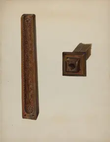 Candle Mold, c. 1939. Creator: Walter Hochstrasser