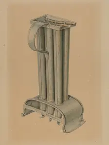 Candle Mold, c. 1940. Creator: Edward Bashaw