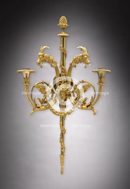Candle Bracket Pair , c. 1780. Creator: Unknown.