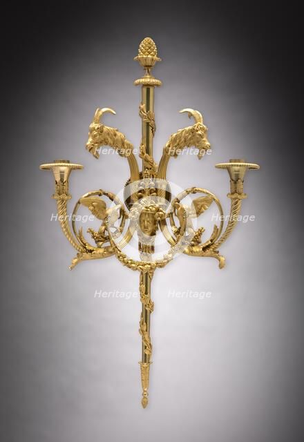 Candle Bracket Pair , c. 1780. Creator: Unknown.