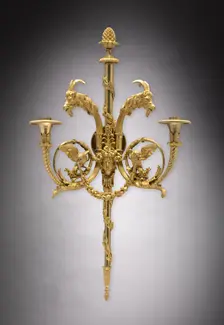 Candle Bracket Pair , c. 1780. Creator: Unknown