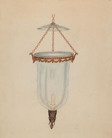 Candle Chandelier, 1935/1942. Creator: Columbus Simpson