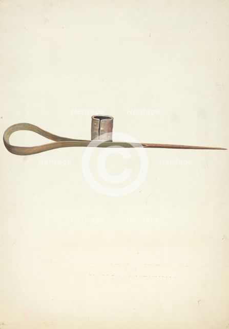 Candle Holder, 1935/1942. Creator: A. Regli.