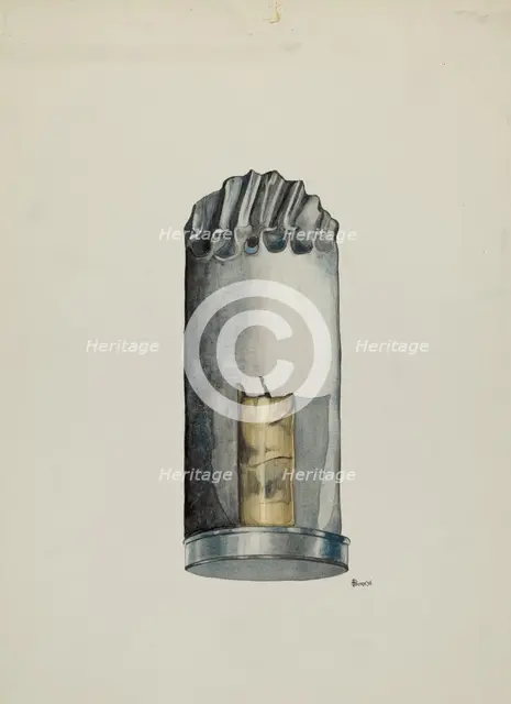 Candle Holder, 1936. Creator: Irene M. Burge.