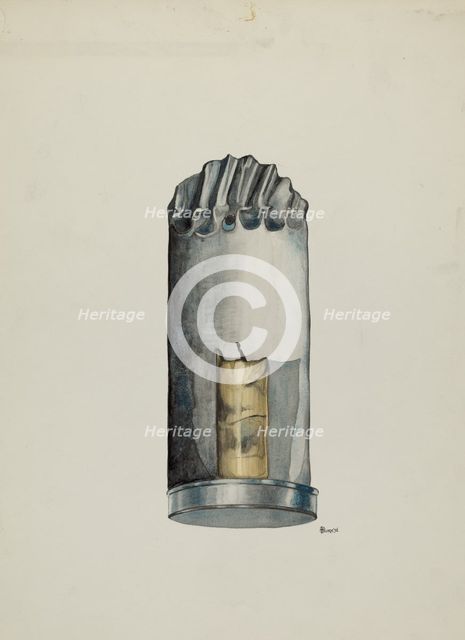 Candle Holder, 1936. Creator: Irene M. Burge.